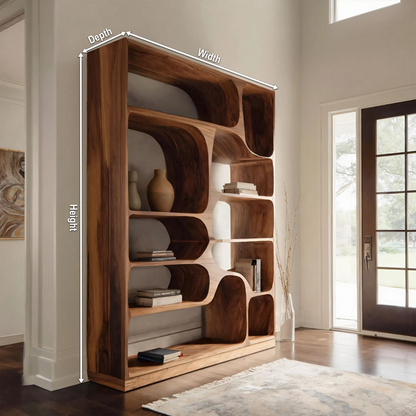 Artistic Bookcase For Living Room Or Bedroom Lynnsnail