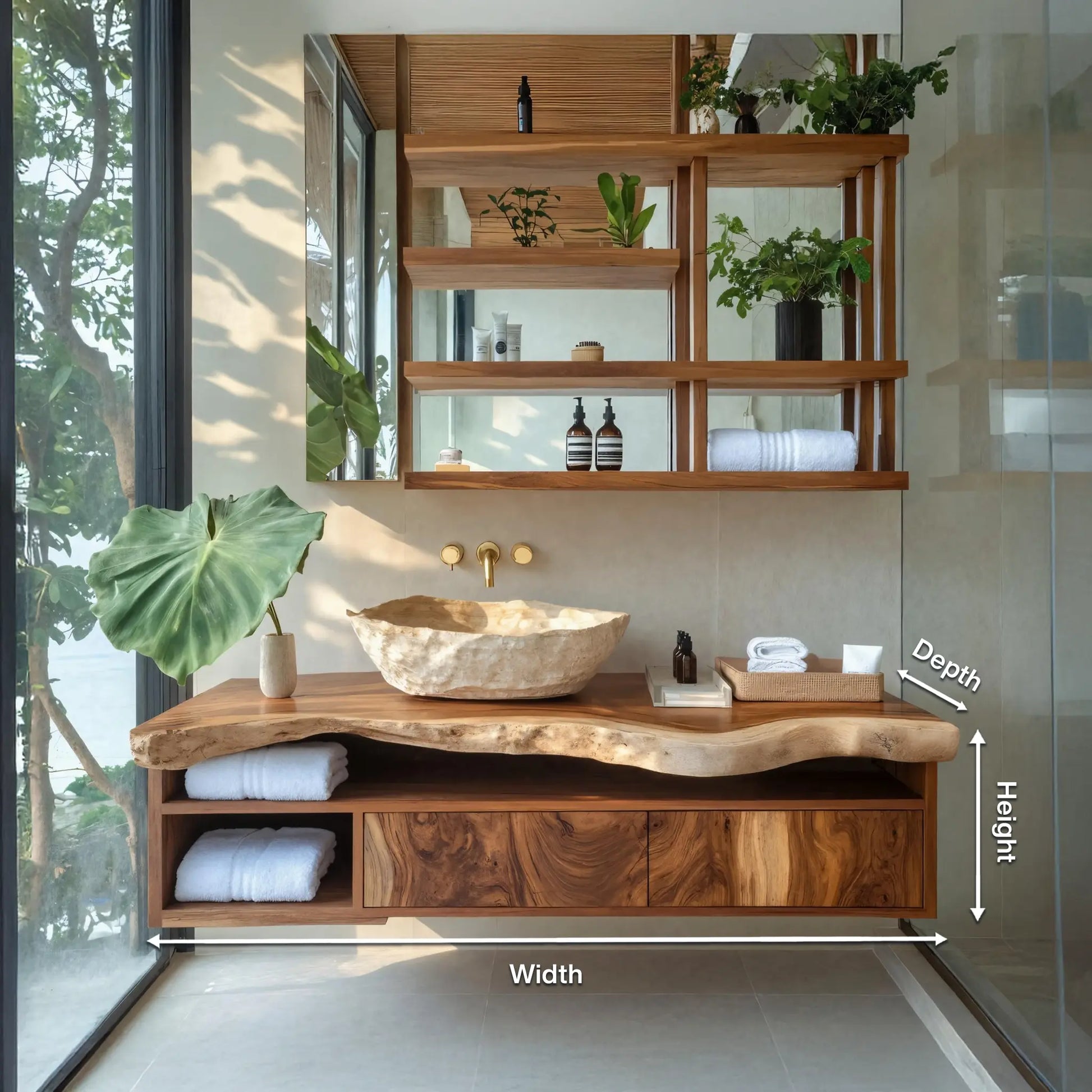 Handcrafted Floating Vanity For Elegant Bathroom Lynnsnail