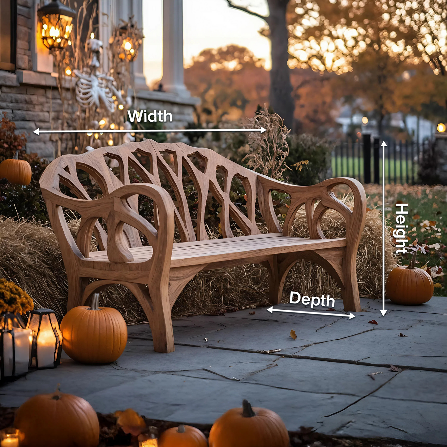 Handcrafted Halloween Patio Chair For Festive Outdoor Halloween Decor Lynnsnail