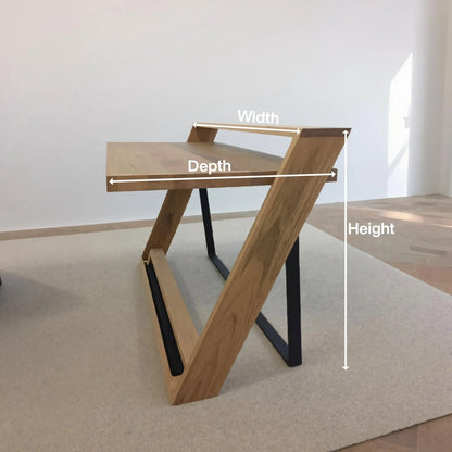 Unique Angular Desk With Z Frame For Home Or Office Lynnsnail