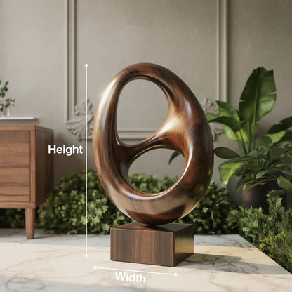 Farmhouse Abstract Wood Garden Sculpture For Yard Decor Lynnsnail