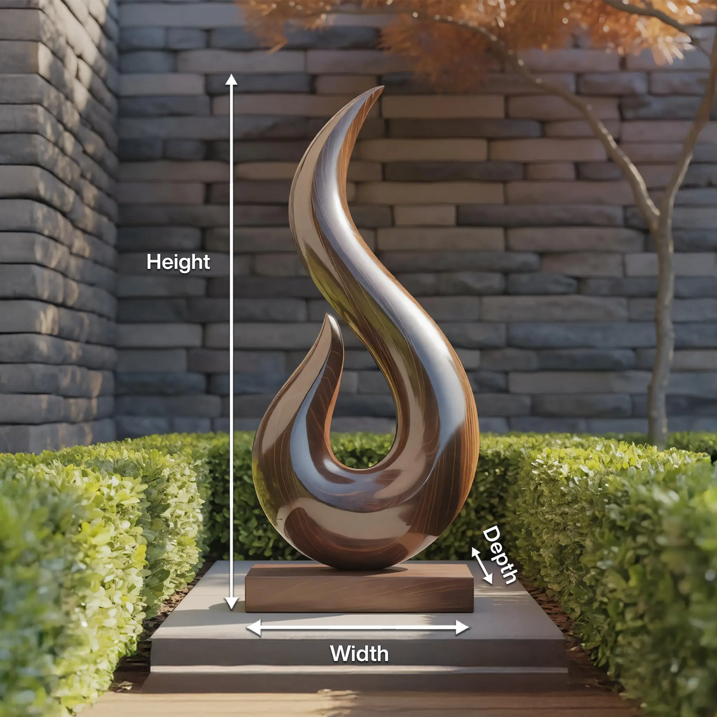Handcrafted Abstract Sculpture For Outdoor Wall Design Lynnsnail