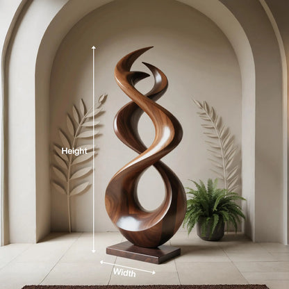 Rustic Abstract Sculpture For Outdoor Garden Lynnsnail