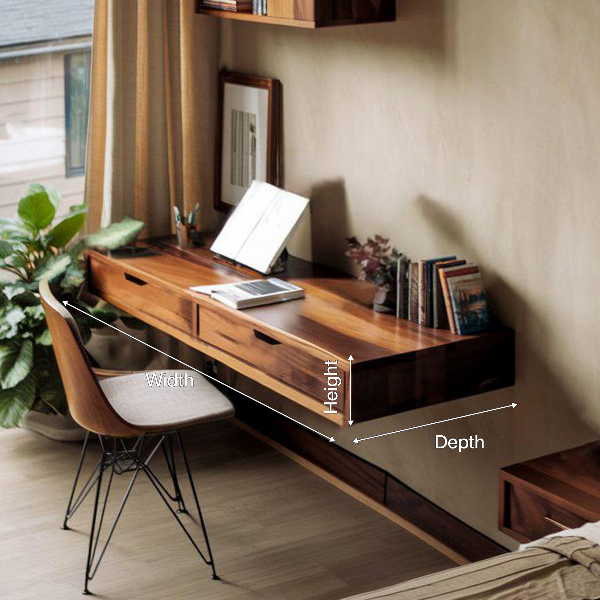 Modern Floating Desk For Bedroom And Office Setup Lynnsnail