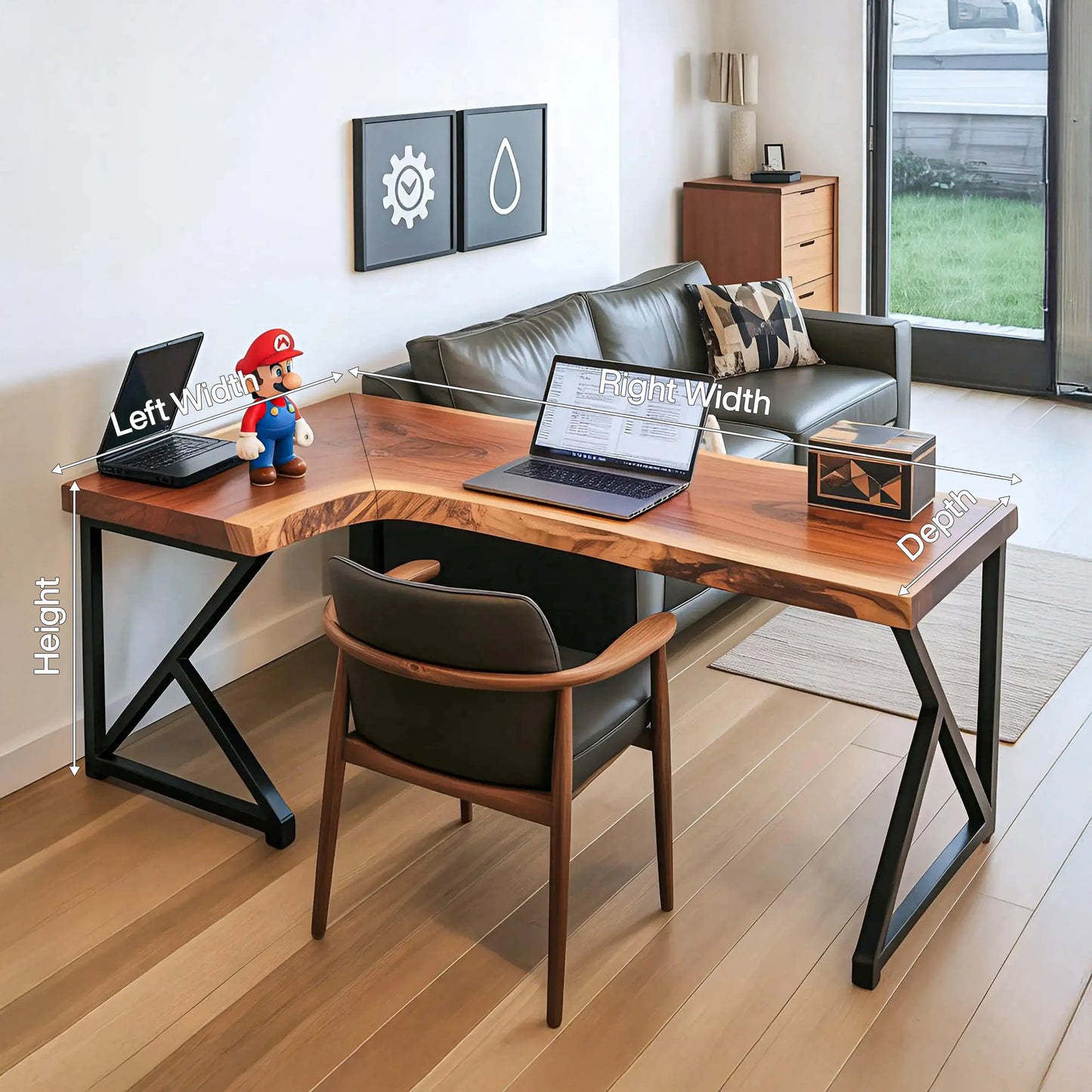 Modern L Shaped Corner Desk For Home Office Setup Lynnsnail