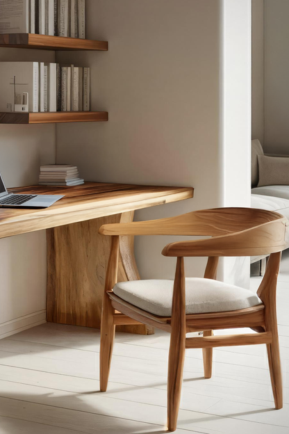 Handcrafted Solid Wood Desk For Reading And Work Area Lynnsnail