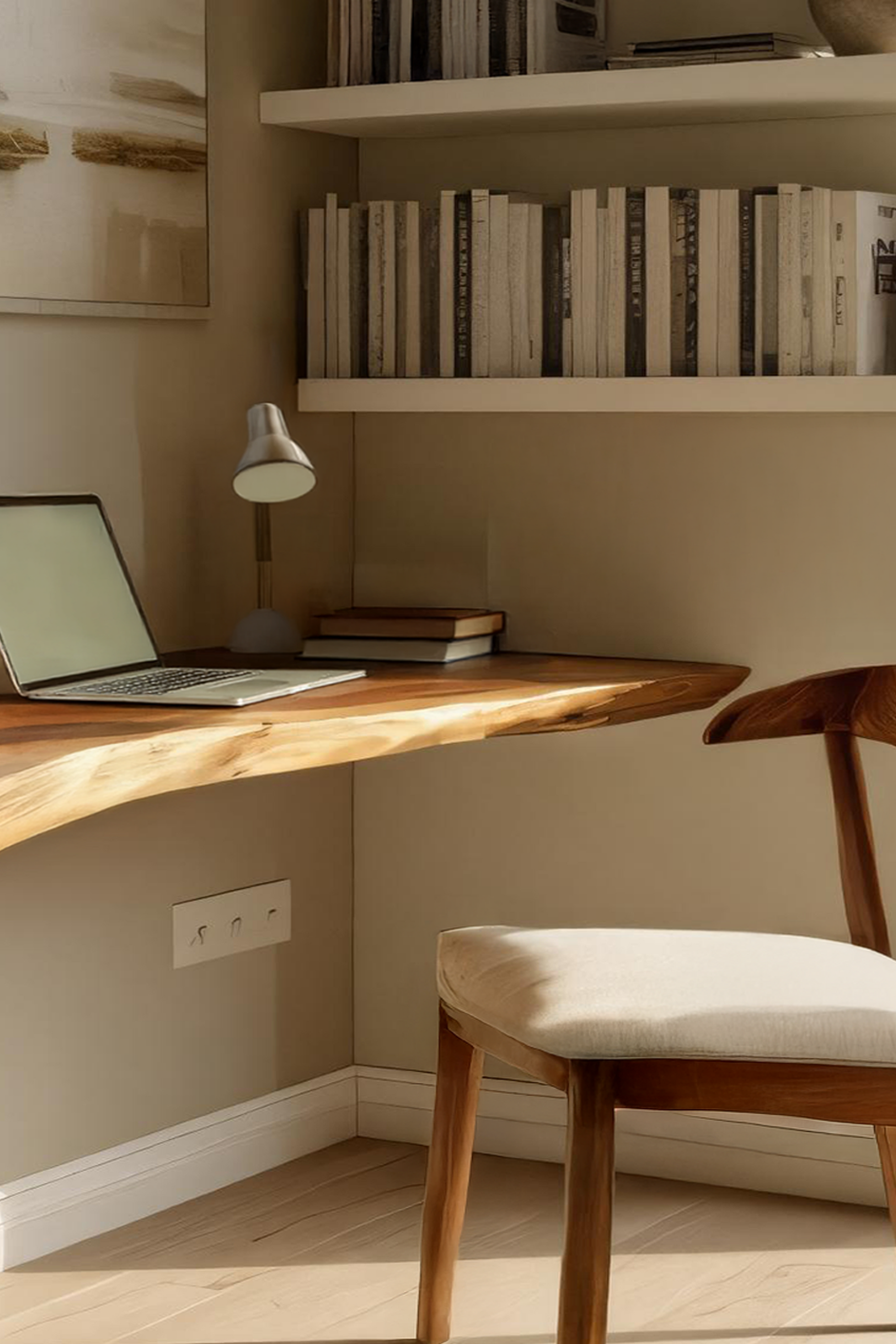 Handcrafted Live Edge Wood Desk For Home Studio Setup Lynnsnail