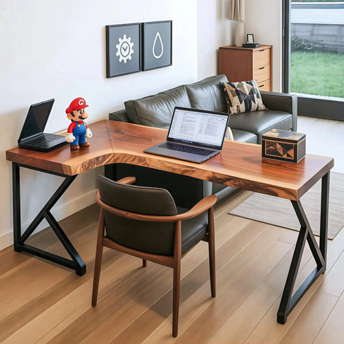 Modern L Shaped Corner Desk For Home Office Setup Lynnsnail