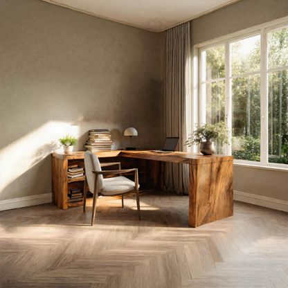 Modern L Shaped Desk For Workspace Lynnsnail