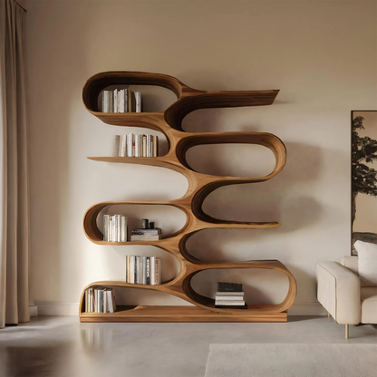 Organic Bookshelf For Living Room Or Home Decor Lynnsnail