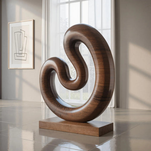 Farmhouse Large Twisted Spiral Floor Art For Contemporary Interiors Lynnsnail
