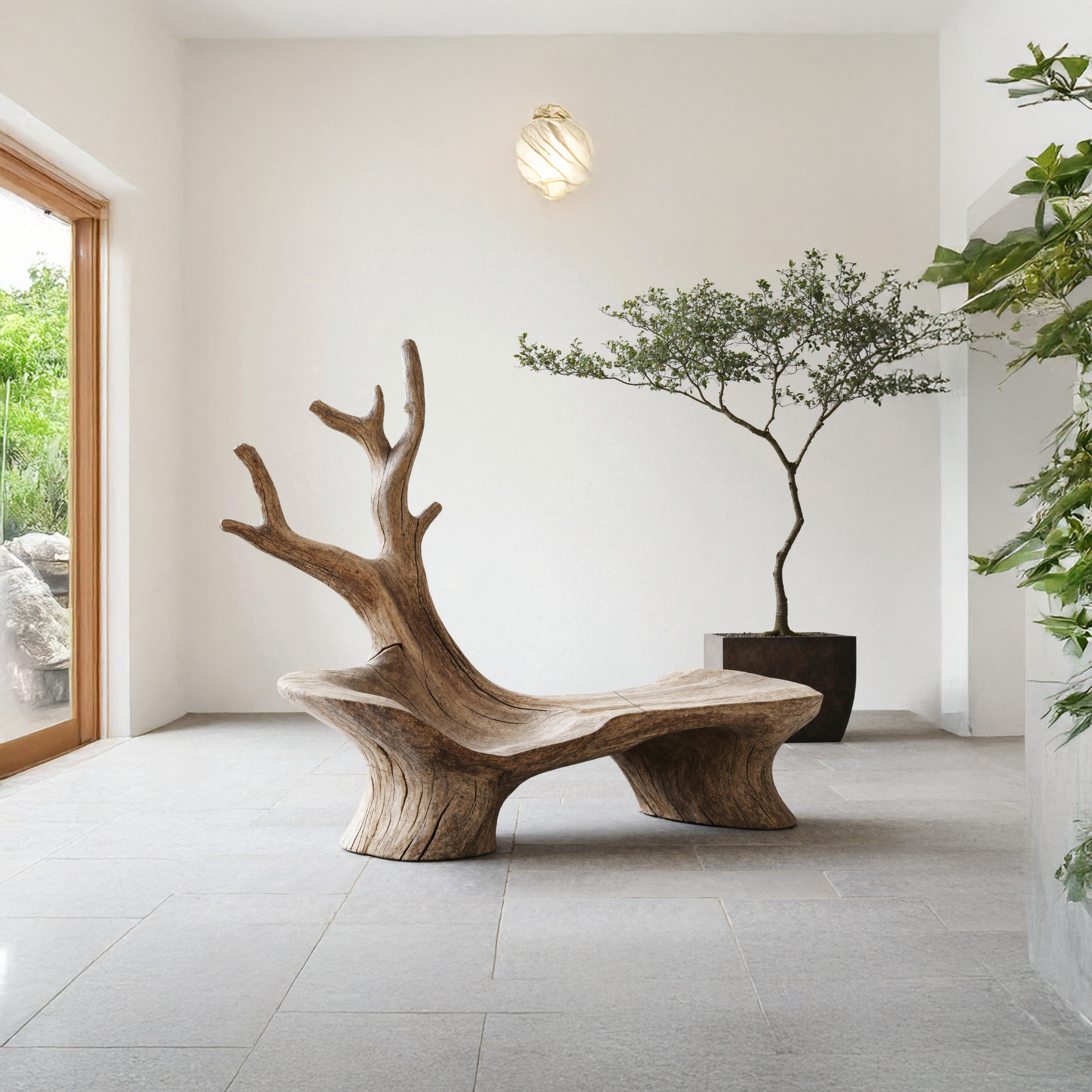 Mid Century Branch Bench Outdoor Seating For Timeless Patio Comfort Lynnsnail