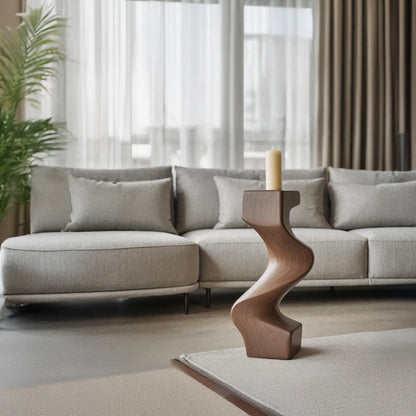 Mid Century Wooden Abstract Sculpture For Furniture Decor Lynnsnail