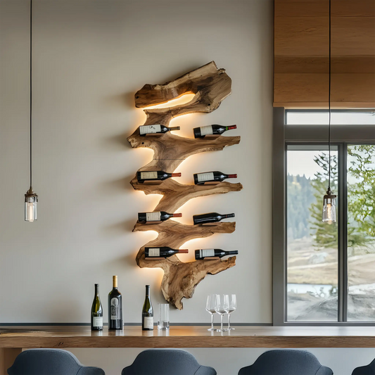 Modern Solid Wood Wine Rack For Living Room Furniture Design Lynnsnail