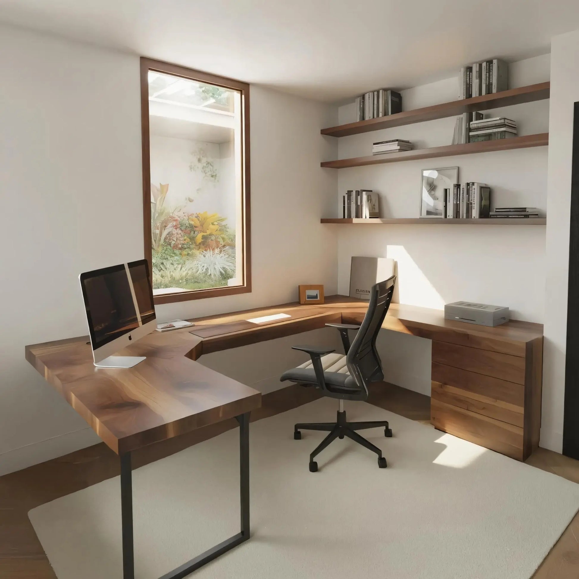 Modern U Shaped Desk For Home Office Use Lynnsnail
