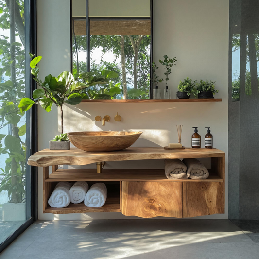 Mid Century Vanity Cabinet For Bathroom Furniture