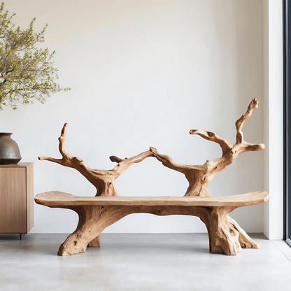 Mid Century Live Edge Bench For Elegant Patio Lynnsnail