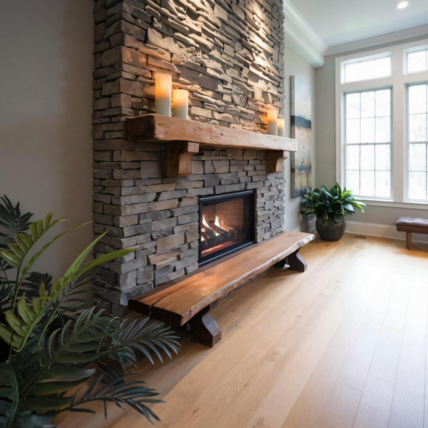 Rustic Live Edge Wood Bench For Entryway Seating Lynnsnail