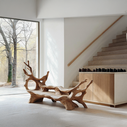 Mid Century Branch Bench For Retro Patio Ambiances Lynnsnail