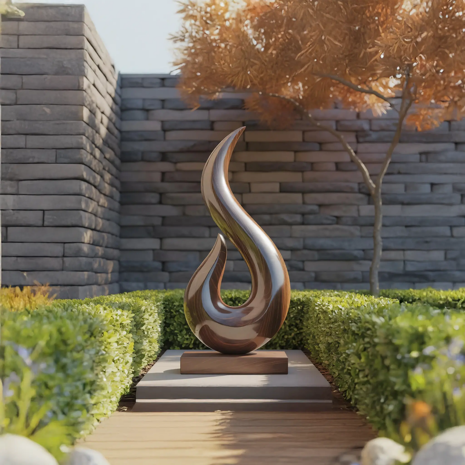 Handcrafted Abstract Sculpture For Outdoor Wall Design Lynnsnail