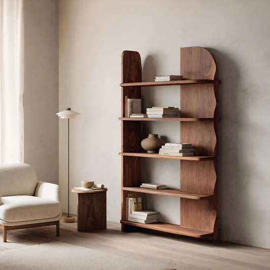 Minimalist Bookcase Sculptural Design For Living Decor Lynnsnail