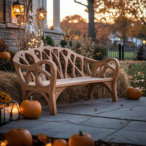 Handcrafted Halloween Patio Chair For Festive Outdoor Halloween Decor Lynnsnail