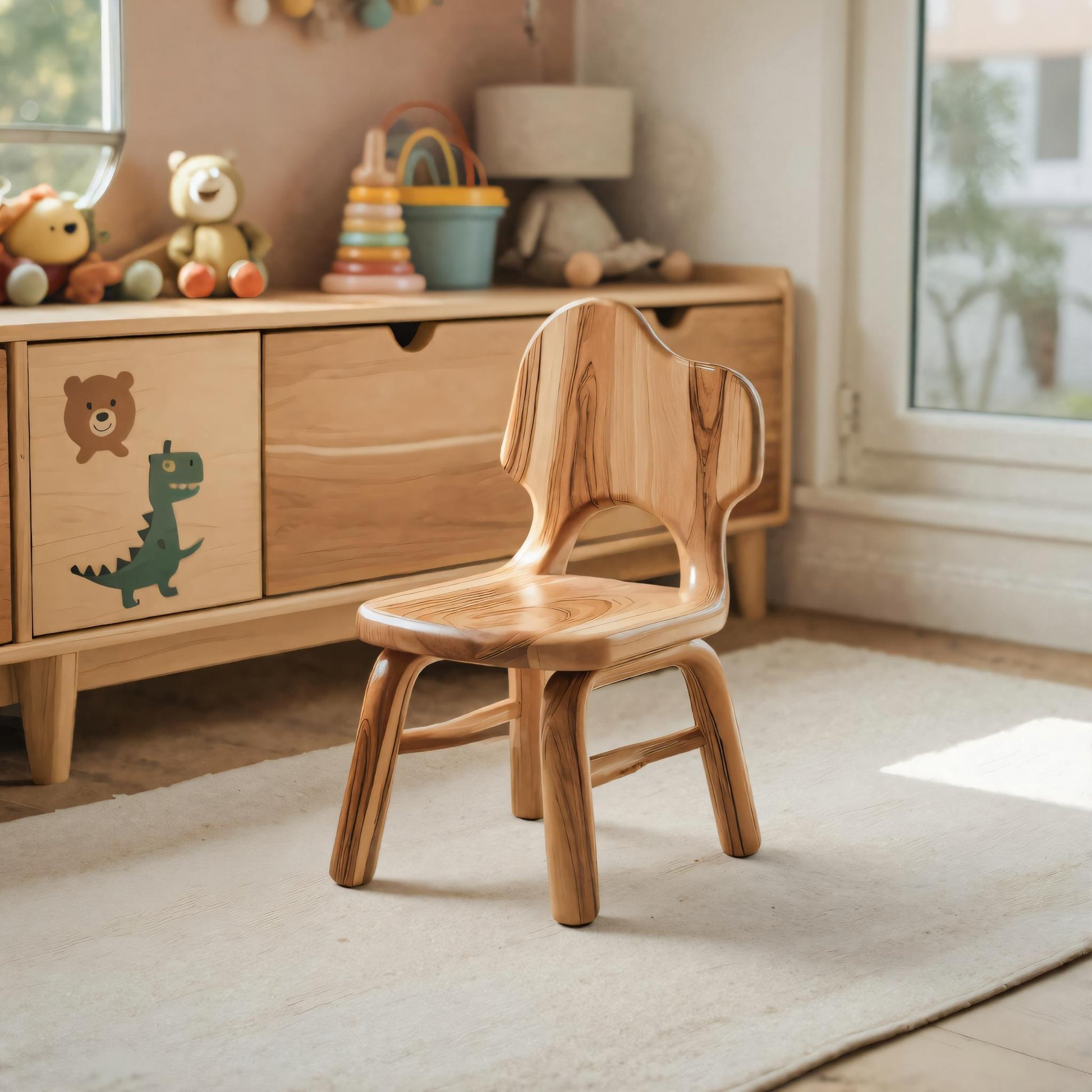 Montessori Toddler Chair With Cute Backrest For Playroom Nursery And Preschool Lynnsnail