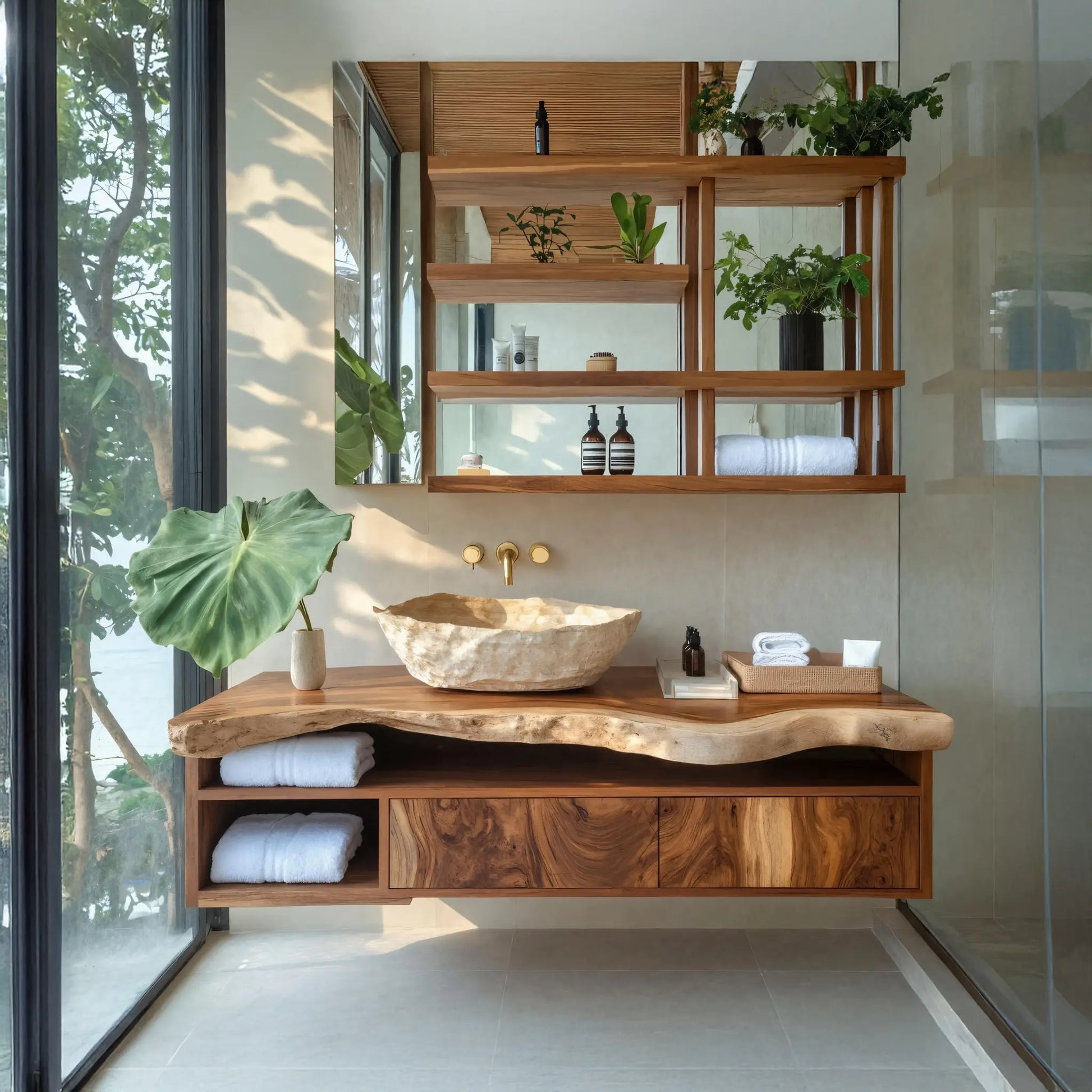 Handcrafted Floating Vanity For Elegant Bathroom Lynnsnail