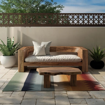 Rustic Outdoor Sofa Set And Coffee Table For Garden Lynnsnail