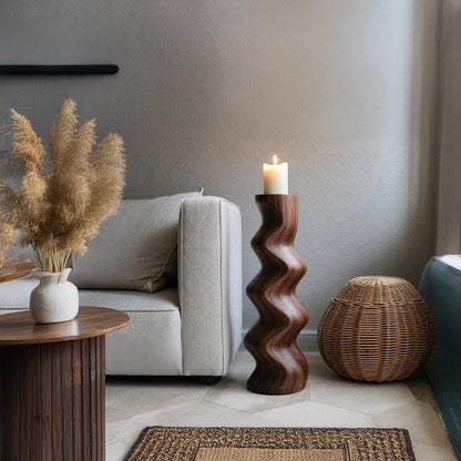 Mid Century Abstract Wood Sculpture For Home Decor Lynnsnail