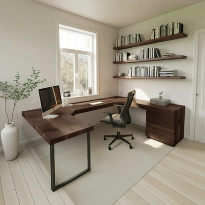 Modern U Shaped Desk For Home Office Use Lynnsnail