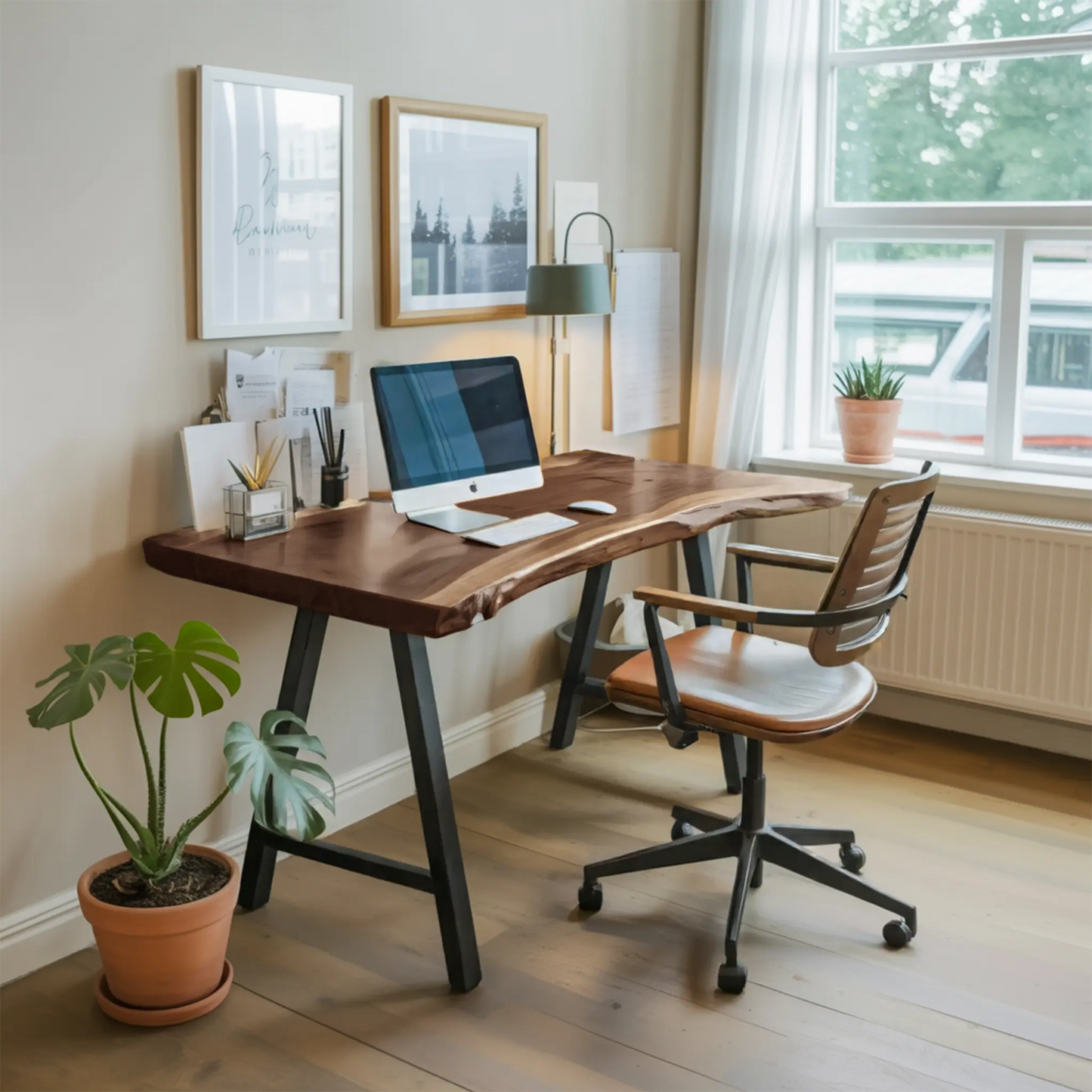 Rustic Live Edge Desk For Home Office Setup Lynnsnail