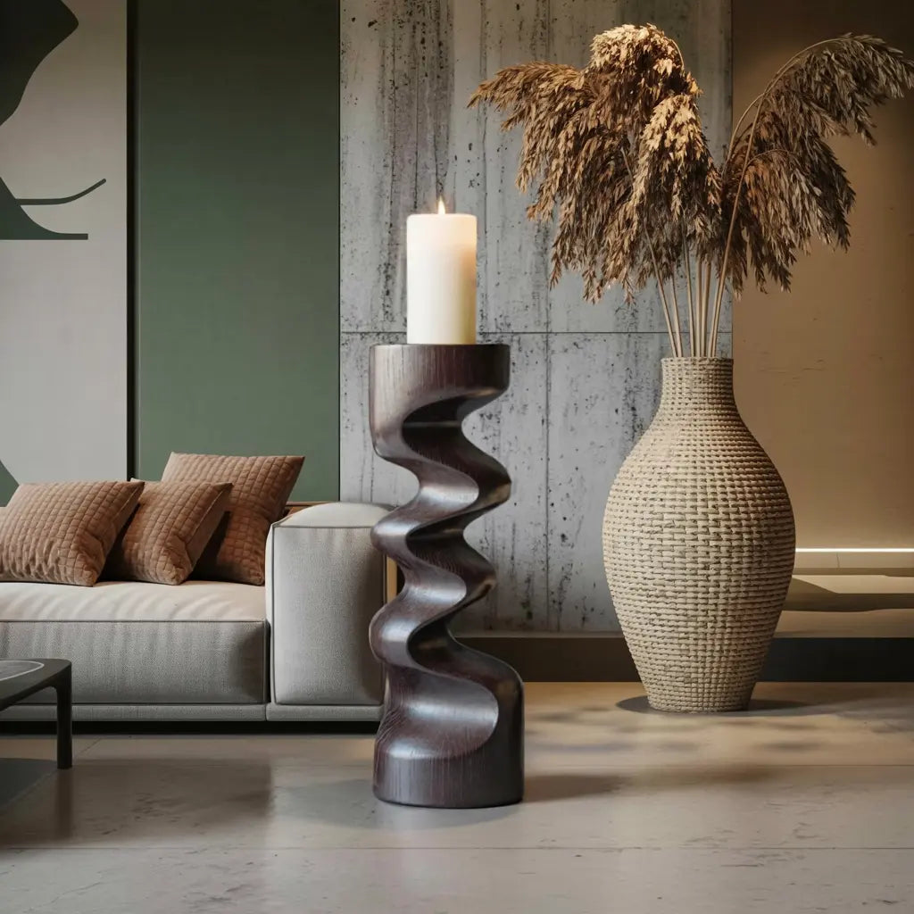 Rustic Wooden Abstract Decor For Living Room Display Lynnsnail