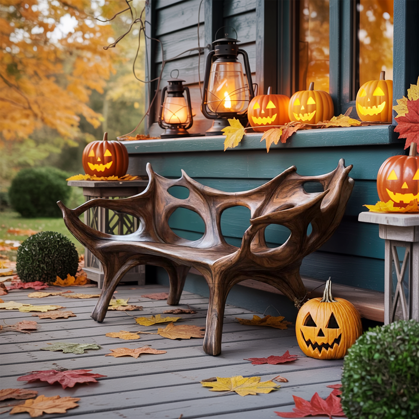 Mid Century Halloween Patio Chair For Unique Halloween Home Decor Lynnsnail