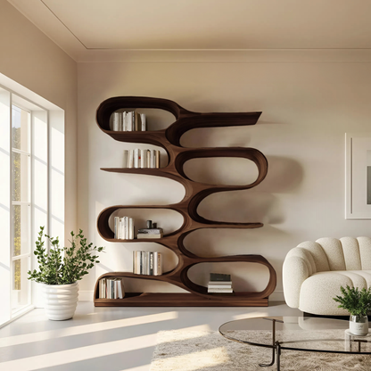 Organic Bookshelf For Living Room Or Home Decor Lynnsnail