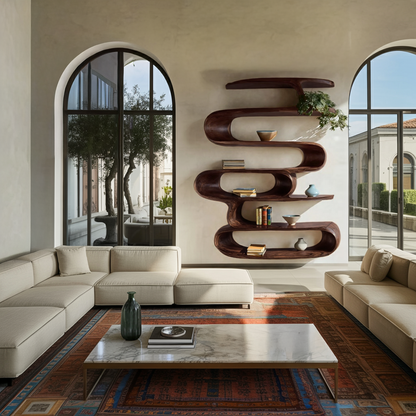 Elegant Wall-Mounted Bookshelf For Modern Home Decor Lynnsnail