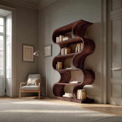 Minimal Wall Bookcase For Living Room Or Entryway Lynnsnail