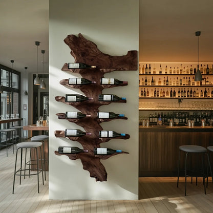 Handcrafted Live Edge Wine Holder For Luxury Furniture Decor Lynnsnail