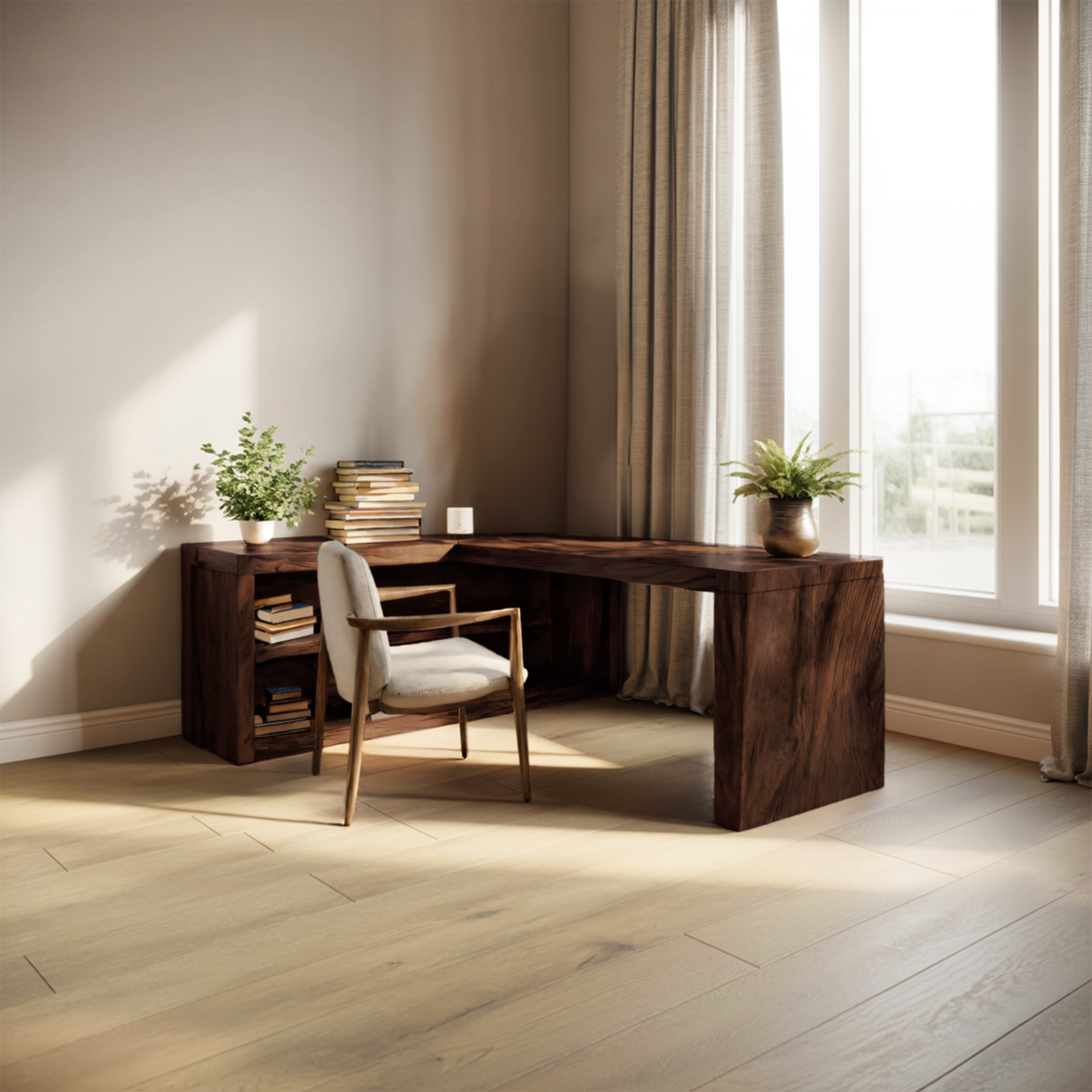 Modern L Shaped Desk For Workspace Lynnsnail