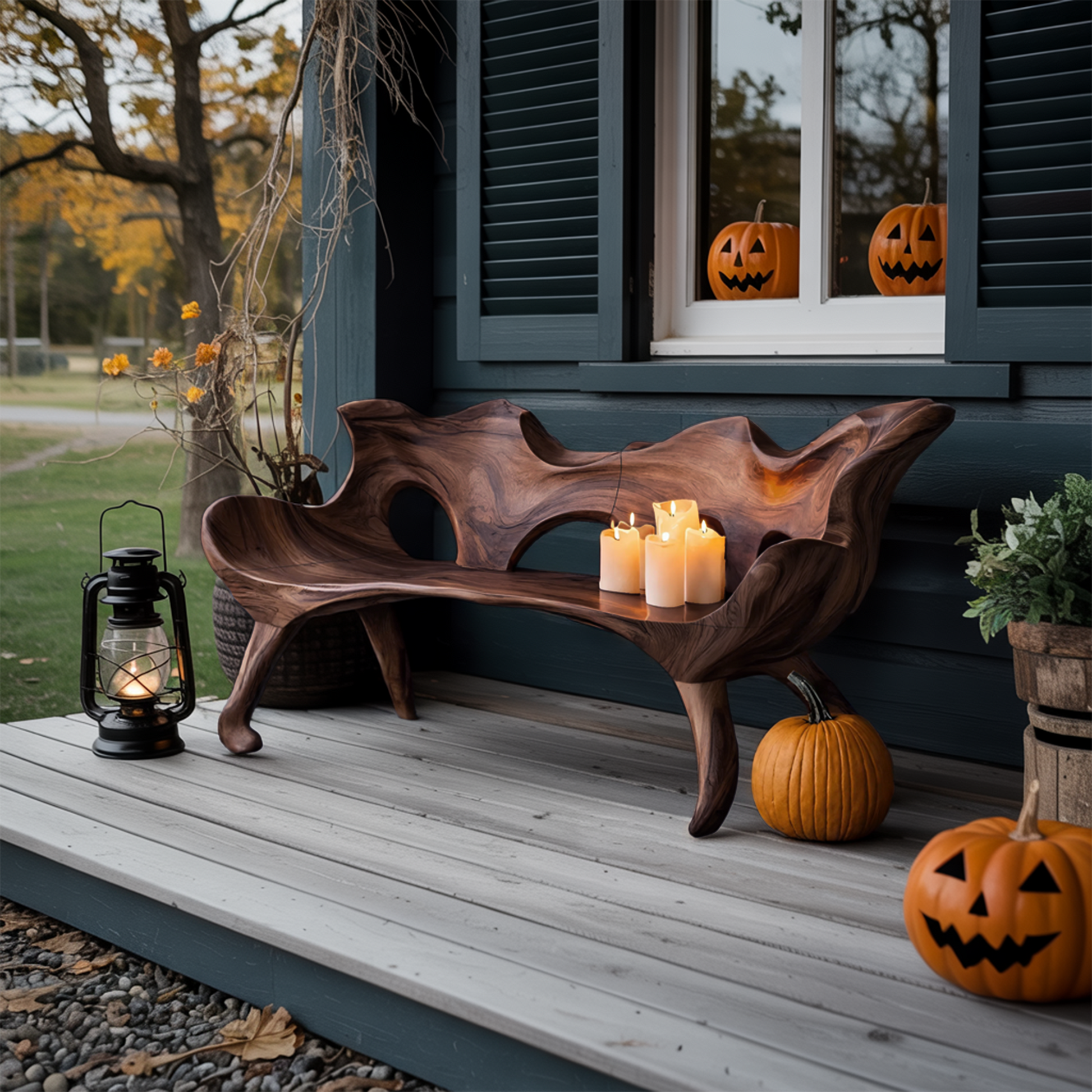 Farmhouse Wooden Bench For Living Room Rustic Furniture Decor Lynnsnail