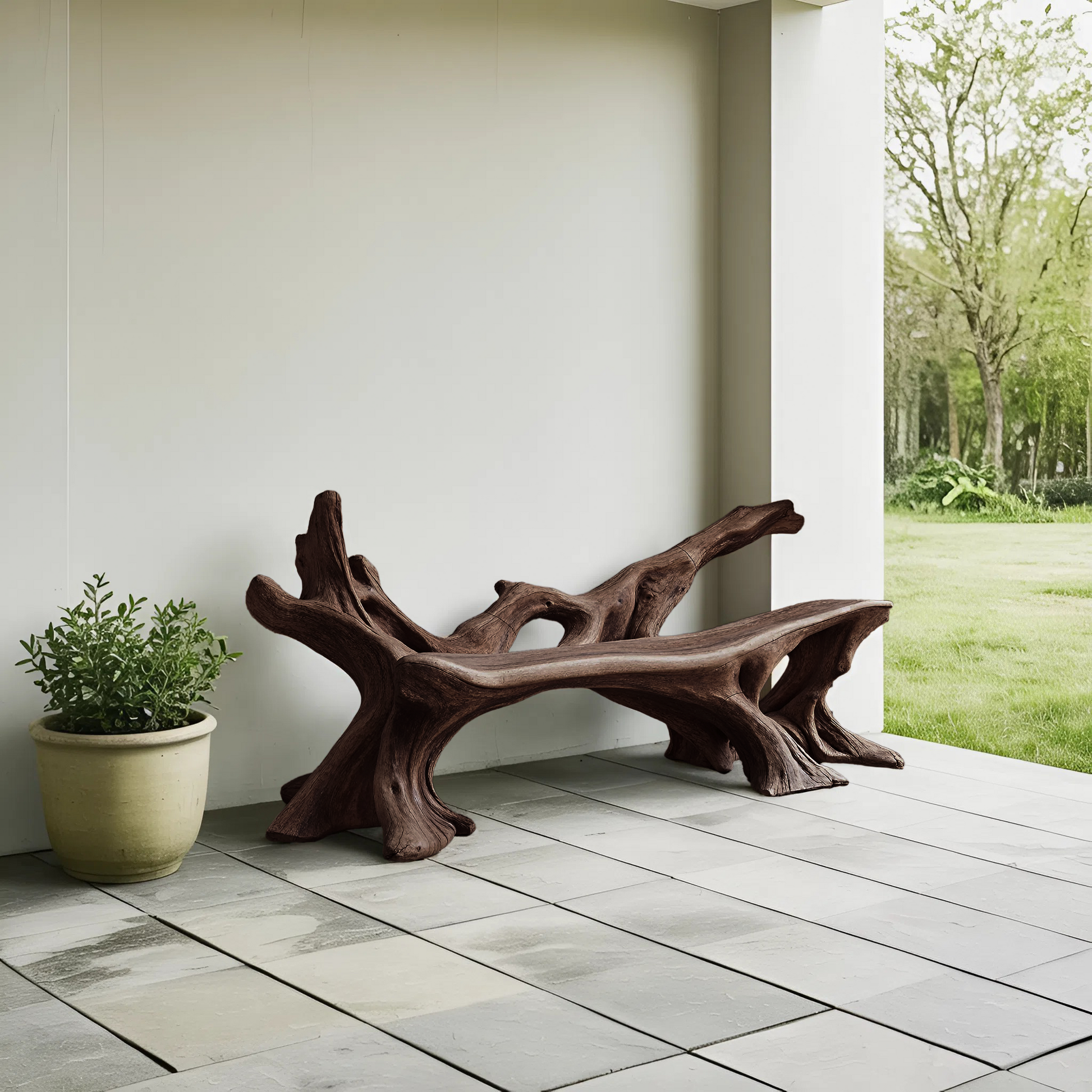 Handcrafted Wooden Bench Outdoor Seating For Durable Patios Lynnsnail