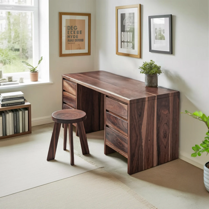 Modern Desk With Drawers Minimalist Office Table For Home Study And Workspace Lynnsnail