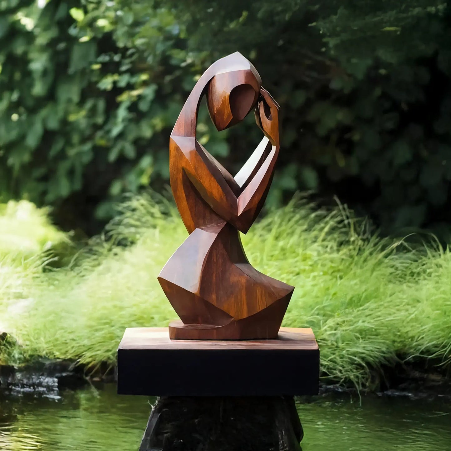 Mid Century Abstract Sculpture For Modern Outdoor Space Lynnsnail