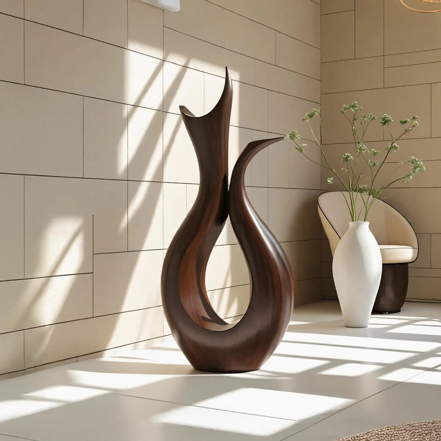 Farmhouse Abstract Sculpture For Furniture Rustic Decor Lynnsnail